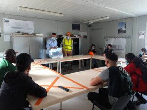 Visite d'un chantier avec Bouygues